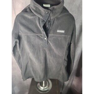 Mens Columbia Light Weight Fleece 1/4 Zip Pull Over, Gray Size Small